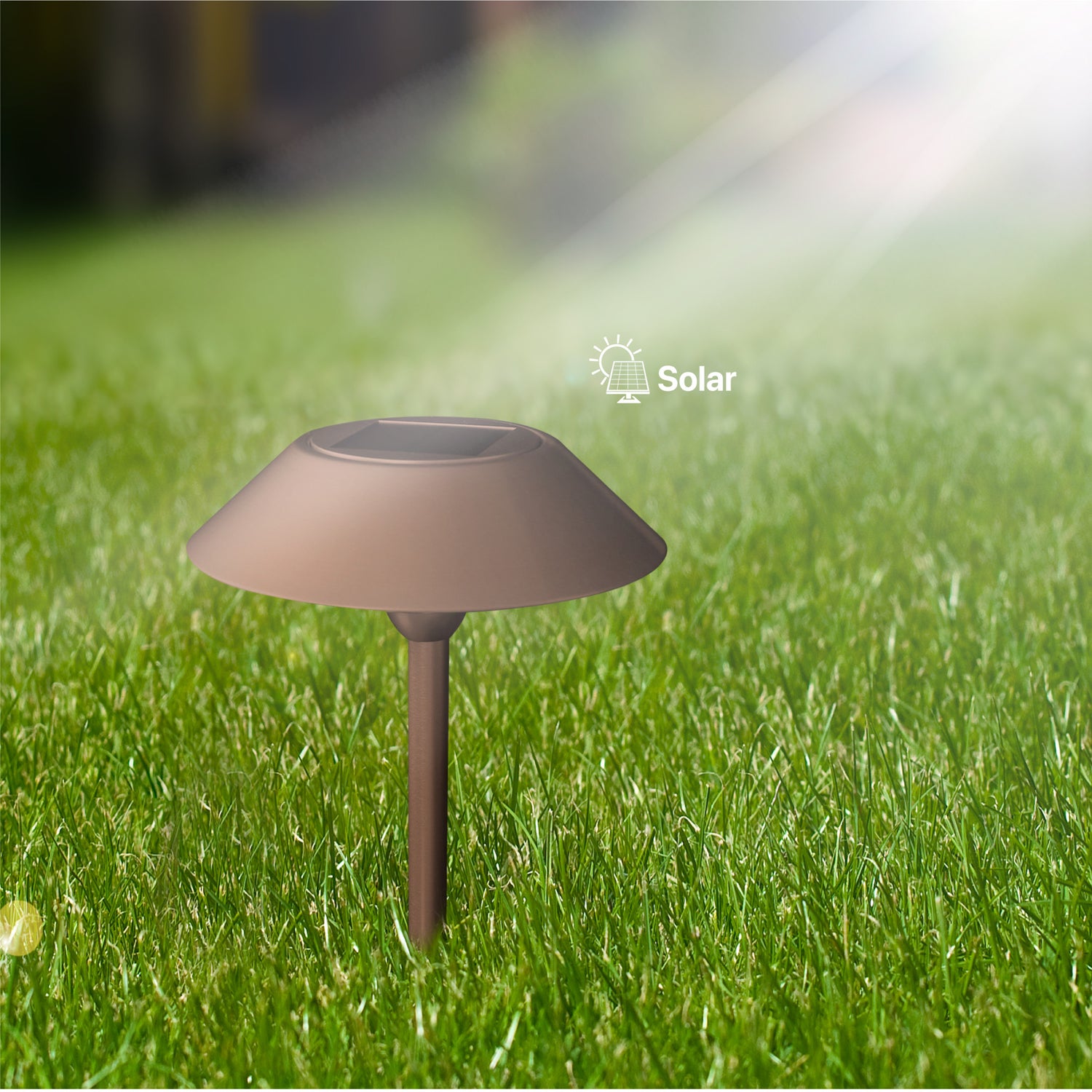 12 in. OneSync Landscape Bronze Solar Pathway Light