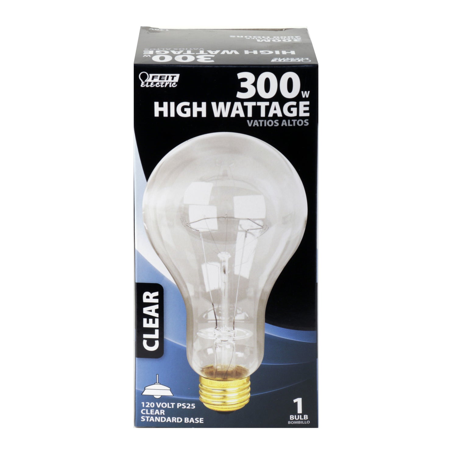 300W Soft White PS25 Dimmable Incandescent Light Bulb (300M)