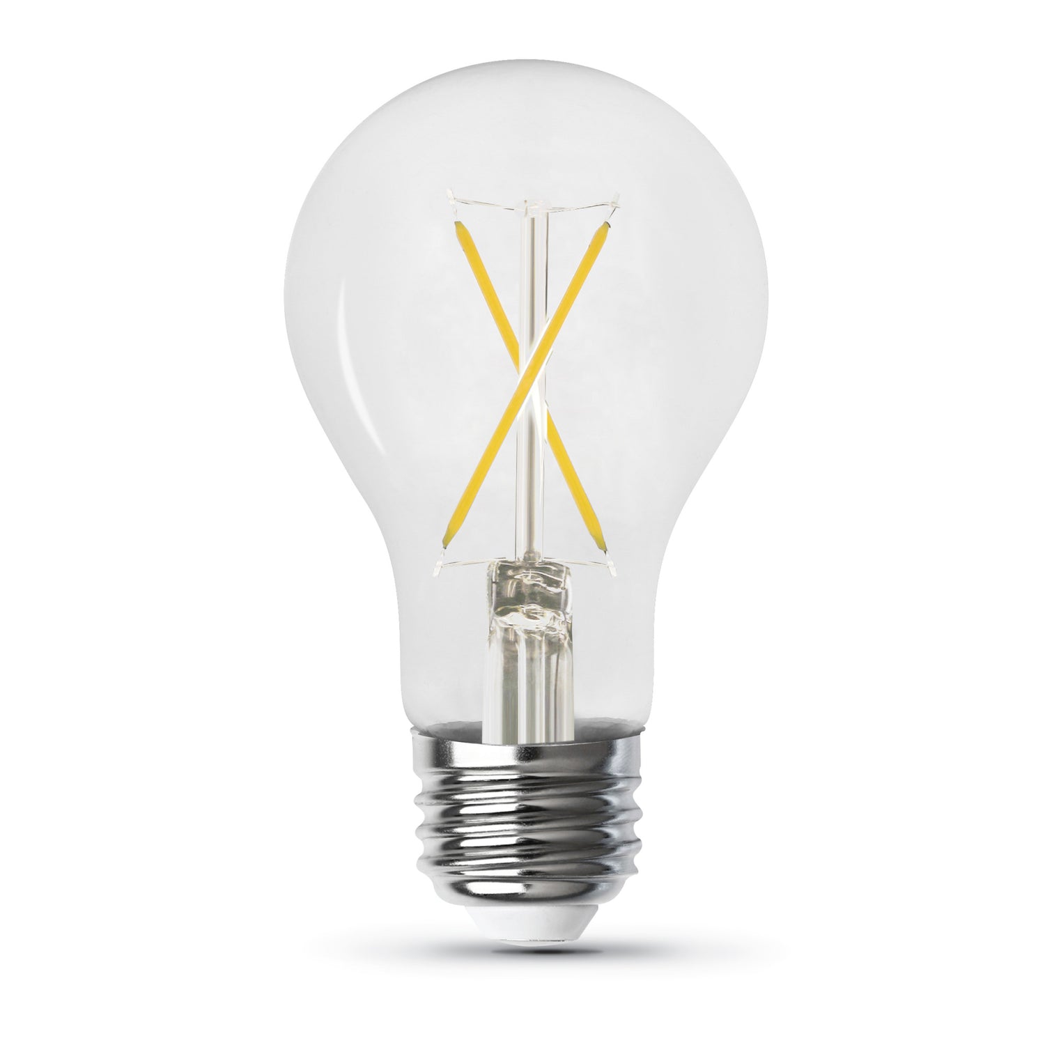 5W (40W Replacement) Bright White (3000K) A19 Shape (E26 Base) Filament LED Light Bulb (4-Pack)