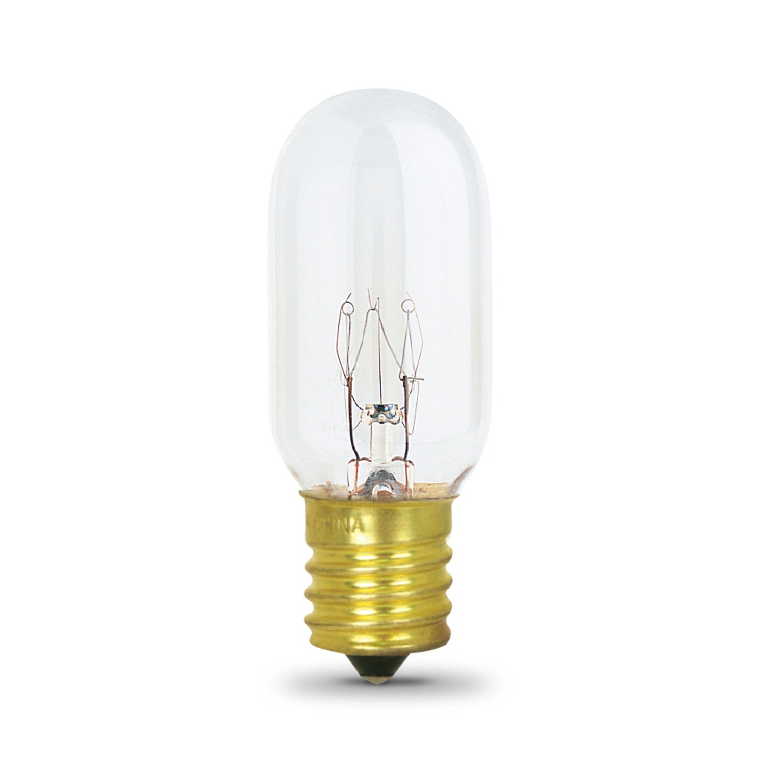 40W Soft White (2700K) Clear E17 Base T8 Incandescent Dimmable Appliance Light Bulb