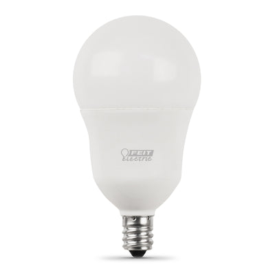 8.3W (60W Replacement) Bright White (3000K) A15 E12 Base Frosted Dimmable Enhance LED Candelabra Bulb (2-Pack)