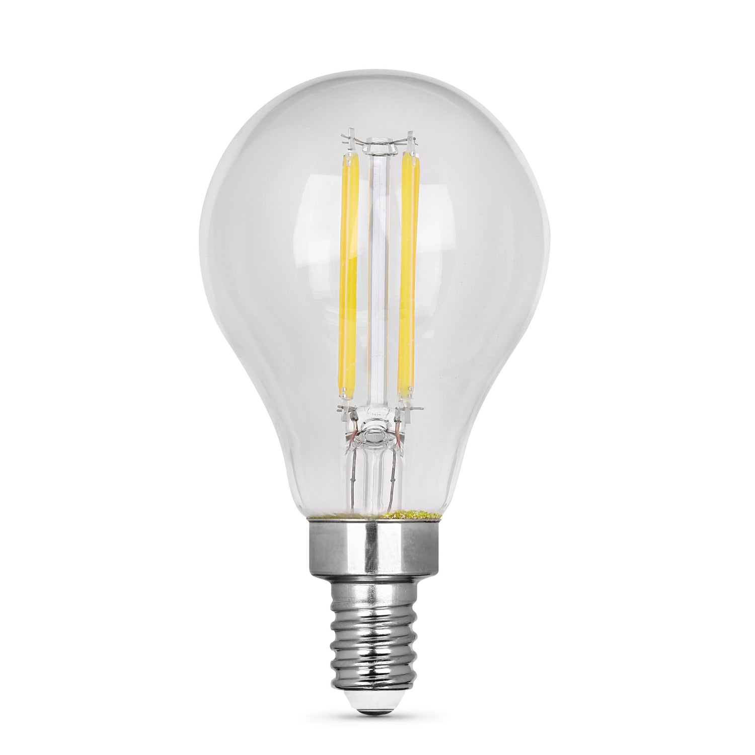 8.3W (60W Replacement) Bright White (3000K) E12 Base A15 Filament LED Bulb (2-Pack)