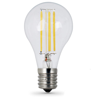 8W (75W Replacement) Daylight (5000K) E26 Base A15 Dimmable Glass Filament LED Light Bulb (2-Pack)