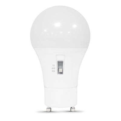 8.8W (60W Replacement) Adjustable White (3CCT) A19 GU24 Base Dimmable Enhance LED Bulb