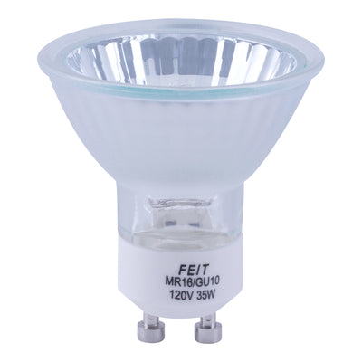 35W Warm White Halogen MR16 Frost GU10 Base Light Bulb (3-Pack)