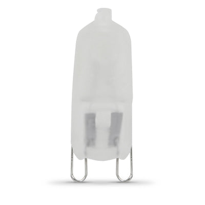 50W Bright White (3000K) Bi-Pin G9 Base (T4 Replacement) Frosted Halogen Replacement Light Bulb (2-Pack)