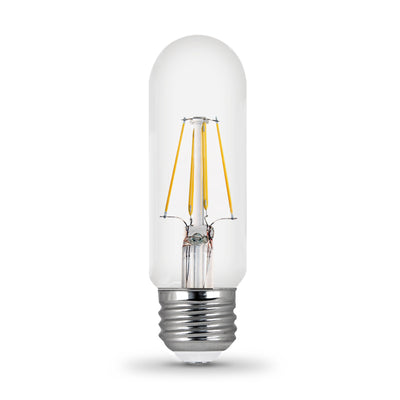 4.5W (40W Replacement) Daylight (5000K) E26 Base (T10 Replacement) Dimmable Enhance Glass Filament LED Replacement Light Bulb