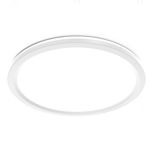 11 in. Adjustable White LED Flat Panel Ceiling Light with Night Light and Interchangeable Trim