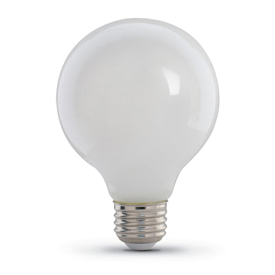 5.5W (60W Replacement) E26 Base Bright White (3000K) G25 Dimmable Frost Filament LED Light Bulb (3-Pack)