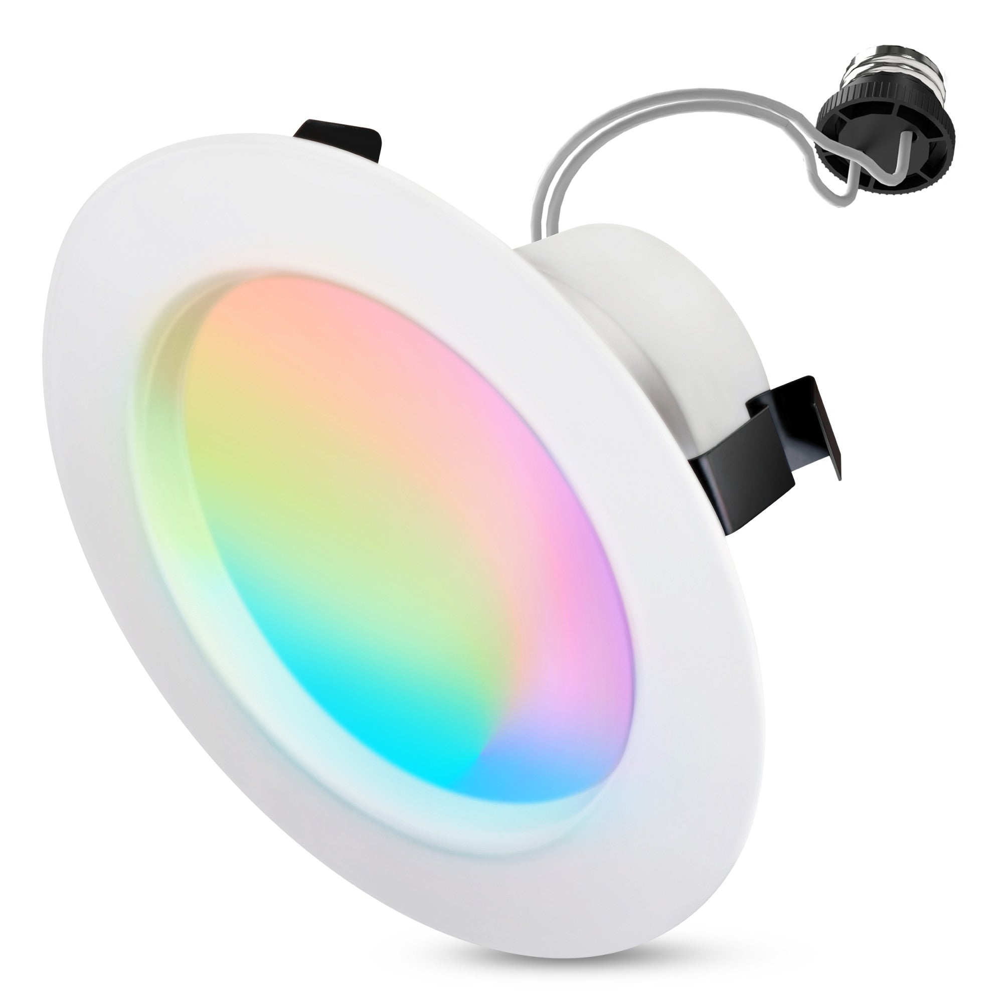 4 in. 8W (50W Replacement) Color Changing Alexa Google Siri Smart