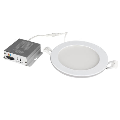 6 in. Tethered J-Box Adjustable White (5CCT) High Output LED Downlight With Night Light Mode