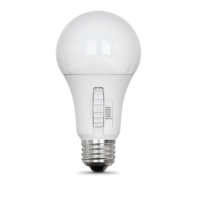 17.5W (100W Equivalent) Adjustable White Dimmable LED Light Bulb with Switch Mode (4-Pack)