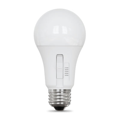 8.8W (60W Replacement) Adjustable White A19 E26 Base Dimmable General-Purpose LED Bulb (4-Pack)
