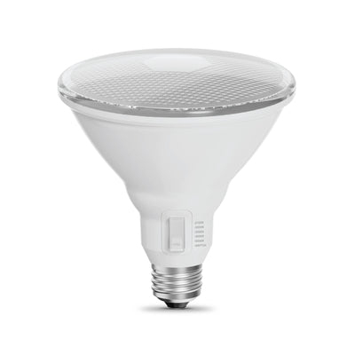 120W Replacement Adjustable White PAR38 Dimmable Enhance Reflector LED with Switch Mode (2-Pack)