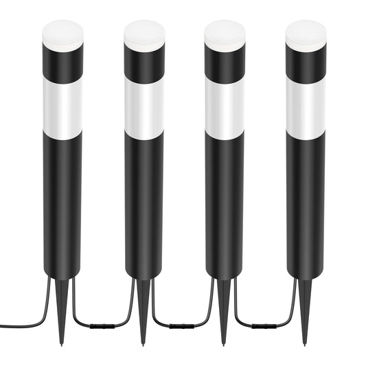 Smart Color Changing and Tunable White Round Path Lights (4-Pack)