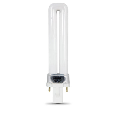 7W Soft White (2700K) G23 Base Compact Fluorescent PL Bulb