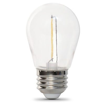 1W (11W Replacement) Soft White (2700K) S14 Base (E26 Replacement) LED Exposed Filament Replacement Light Bulb (4-Pack)