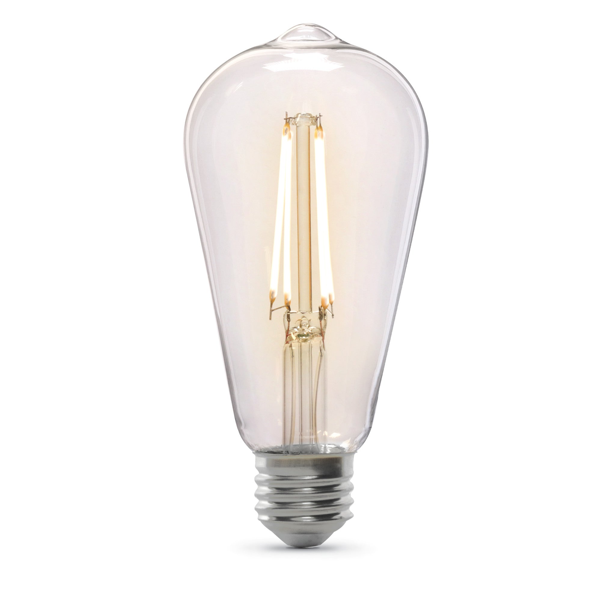 8.8W (60W Replacement) Bright White (3000K) ST19 E26 Base Dusk To