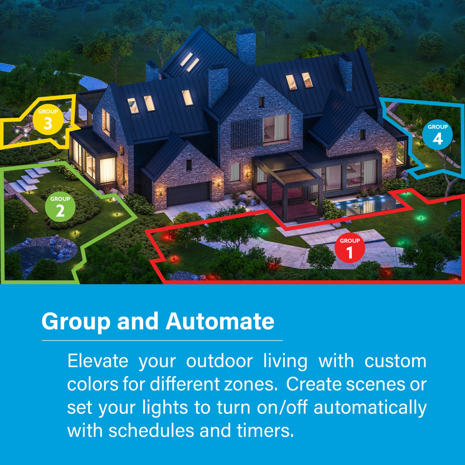 OneSync Landscape Handheld Remote Control + Outdoor Plug