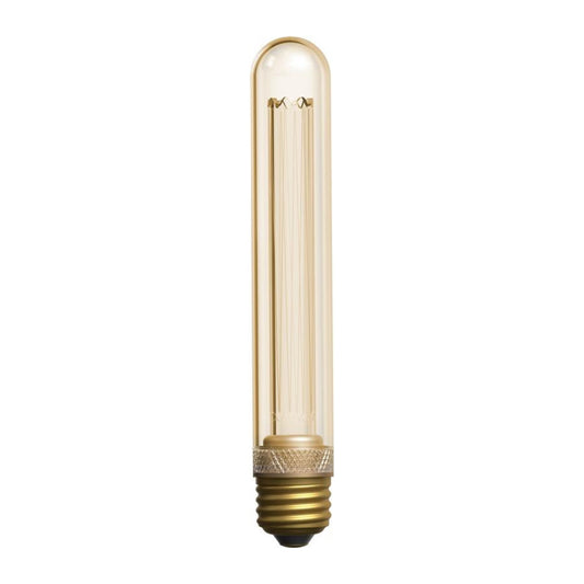 2.5W T10 E26 Dimmable Vintage Amber Glass LED Bulb, Warm Light