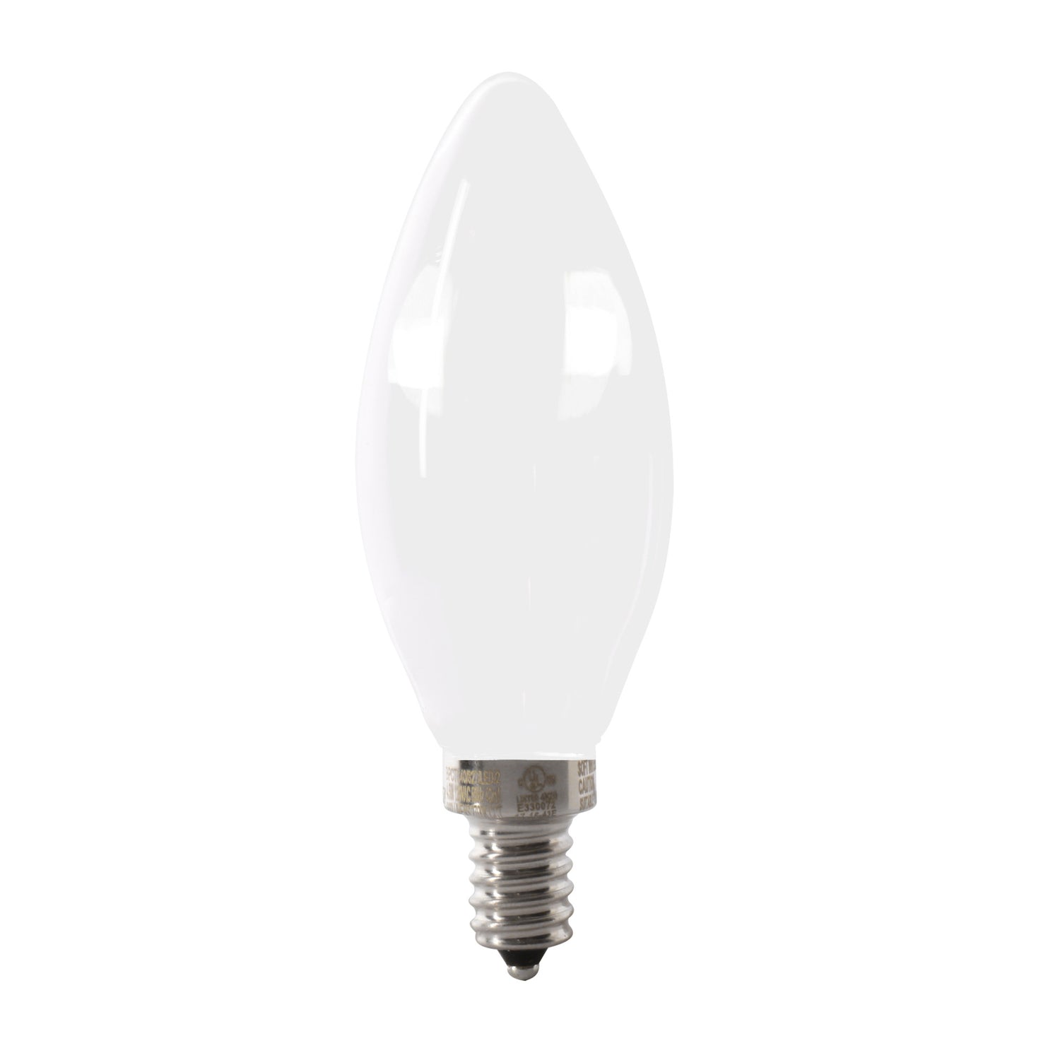 60W Replacement Frost B10 Dimmable Soft White Decorative LED Filament Enhance (2-Pack)