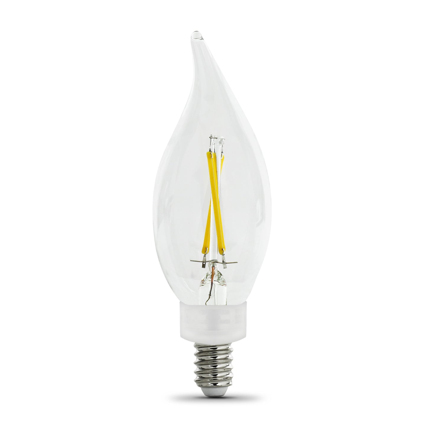 25-Watt Equivalent B10 Dimmable Soft White LED Filament Enhance (2-Pack)