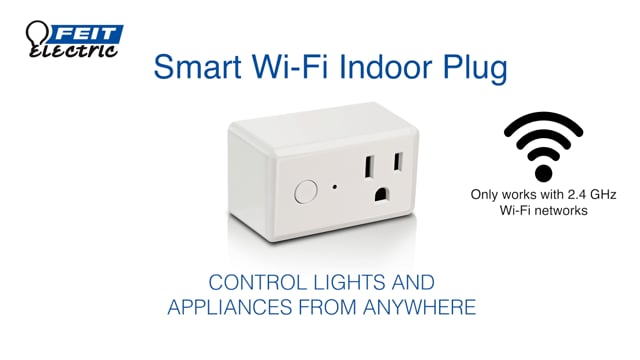 Feit Electric PLUG/WIFI/STK/WP/3 Alexa / Google Assistant Compatible Smart  Wi-Fi 