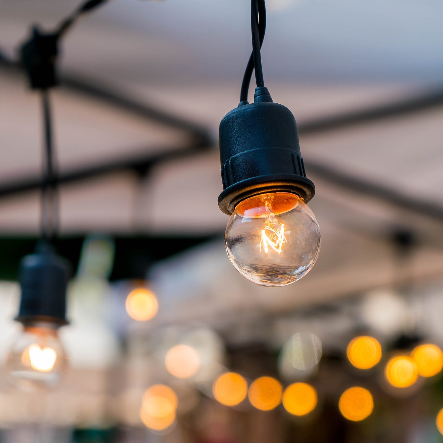 11W Soft White (2700K) E26 Base S14 Base Clear Dimmable Incandescent String Light Replacement Bulb (4-Pack)