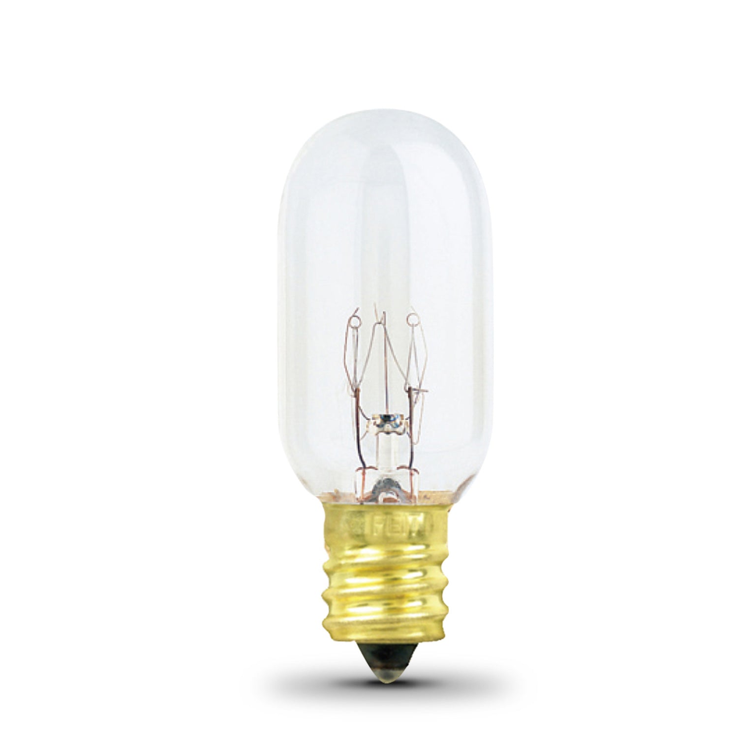 15W Soft White (2700K) Clear T7 (E17 Base) Dimmable Incandescent Sign and Appliance Light Bulb