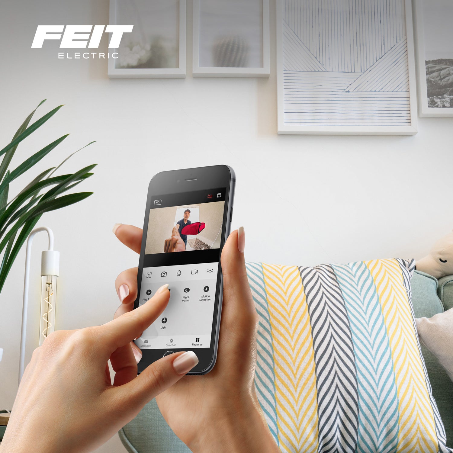 Wired or Battery-Powered Smart Wi-Fi Video Doorbell Camera with Motion Detection and Two-Way Audio