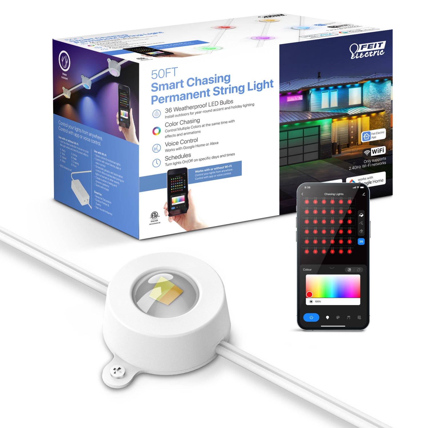 50 ft. Smart Chasing Permanent Lights