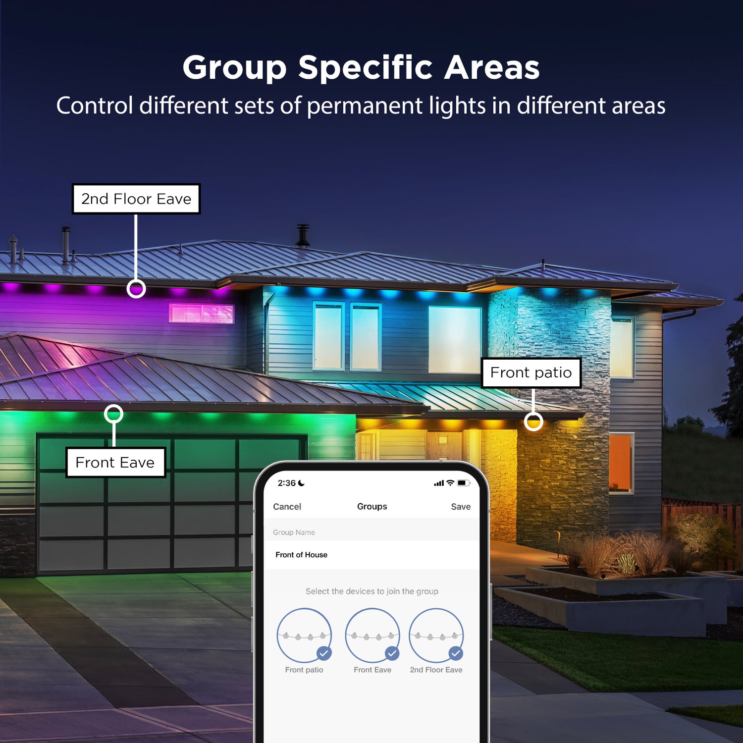 50 ft. Smart Chasing Permanent Lights