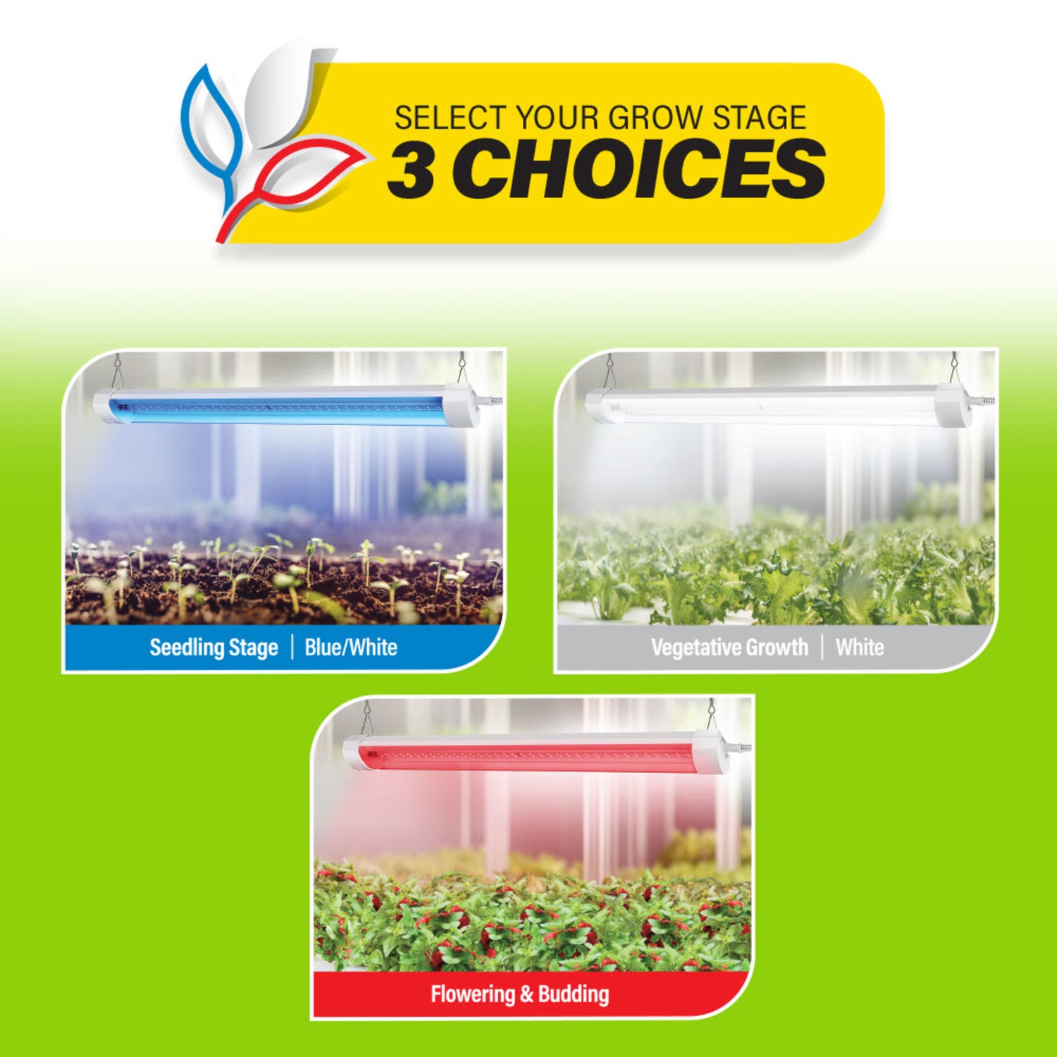 48 in. Adjustable Spectrum LED Grow Light With Remote Control
