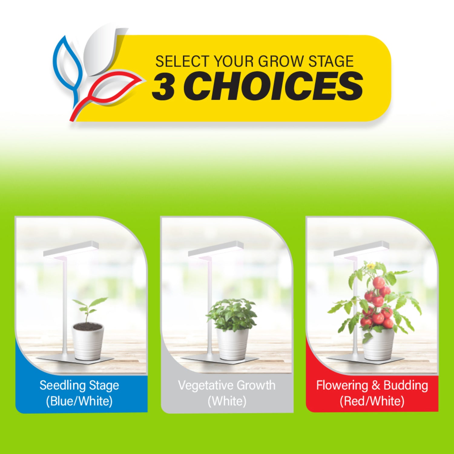 tabletop plant grow light 17 in. White Finish Tabletop LED Grow Light