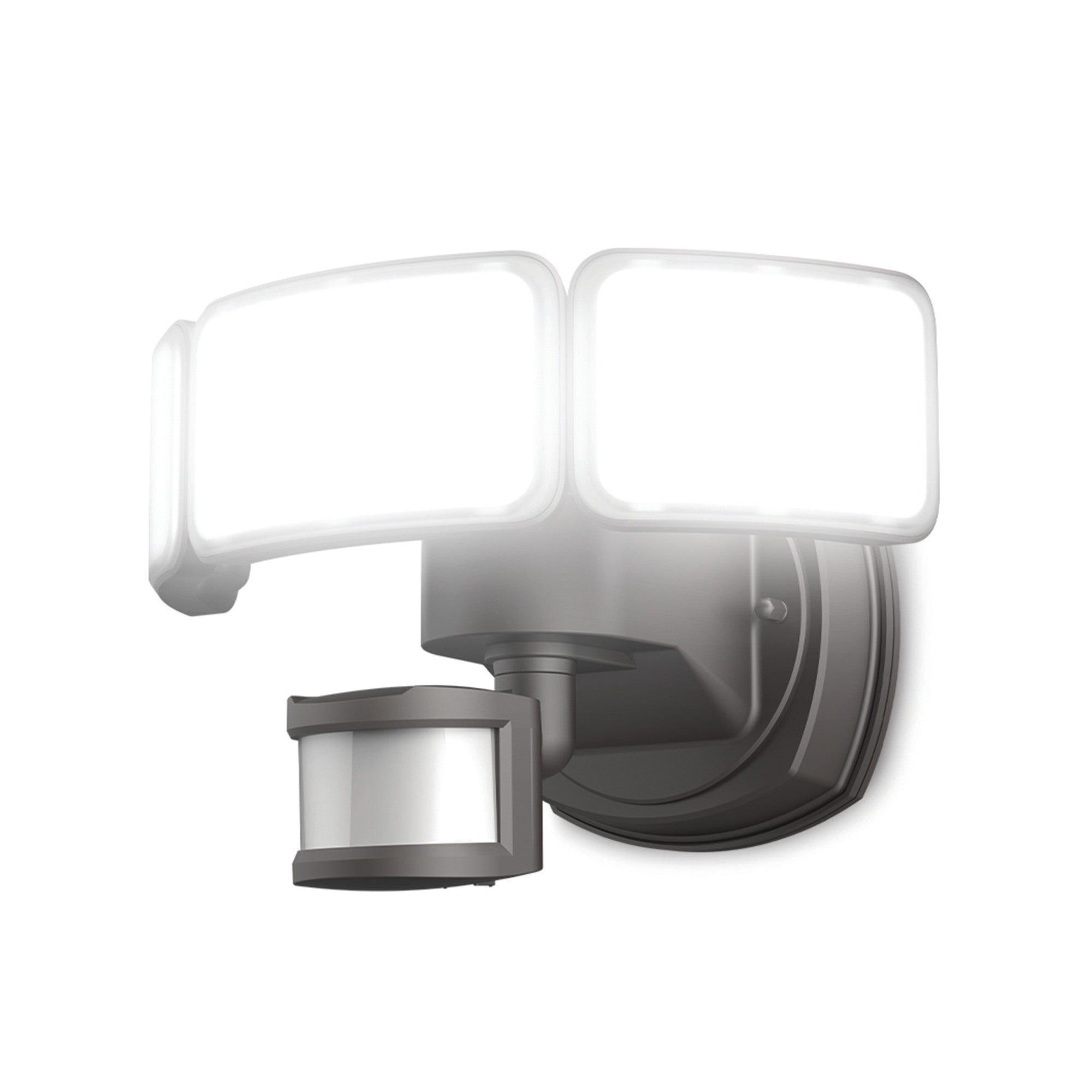 46W Daylight (5000K) Bronze Triple Head Dusk to Dawn Motion Sensor LED