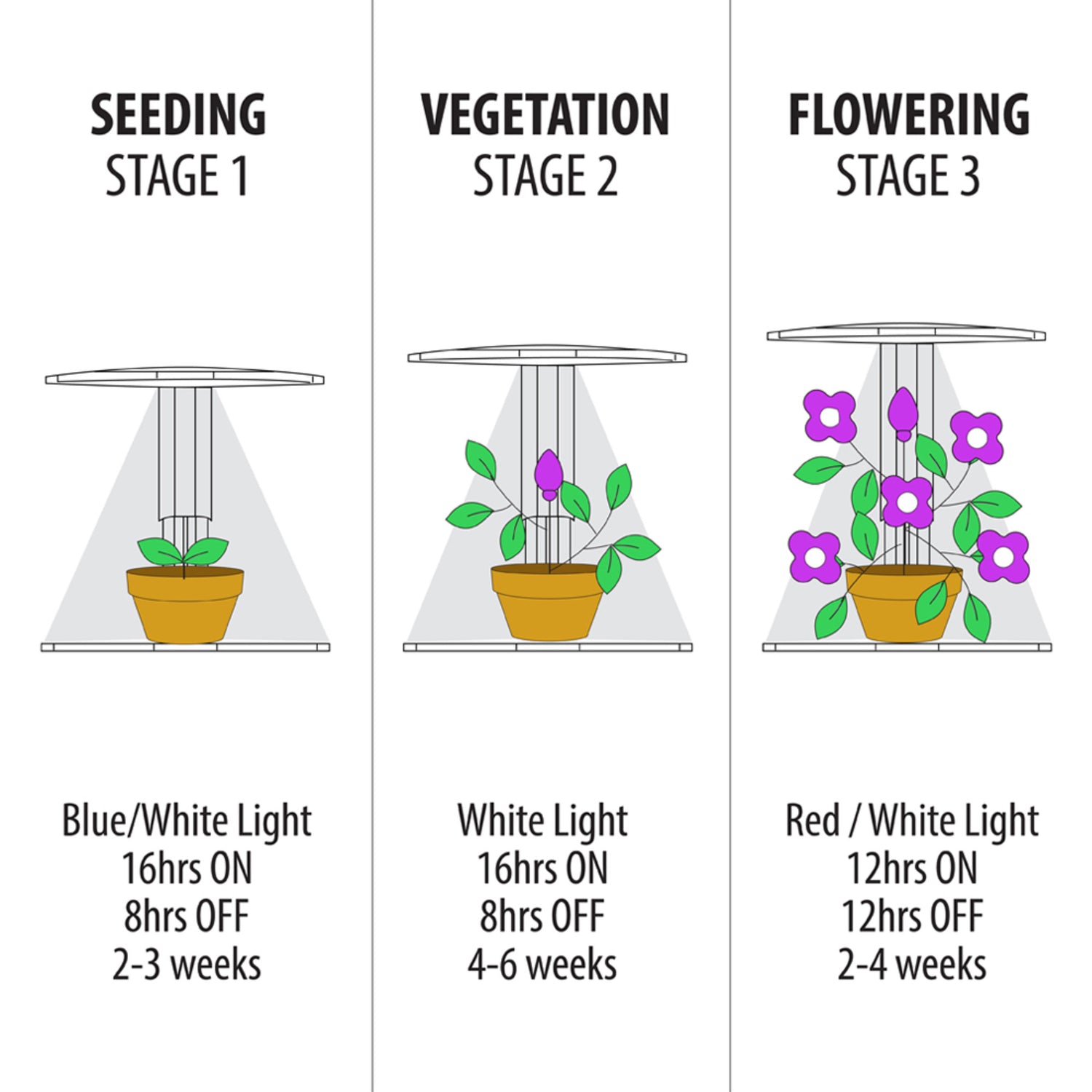 portable grow light for plants 37W Portable Tabletop Grow Light
