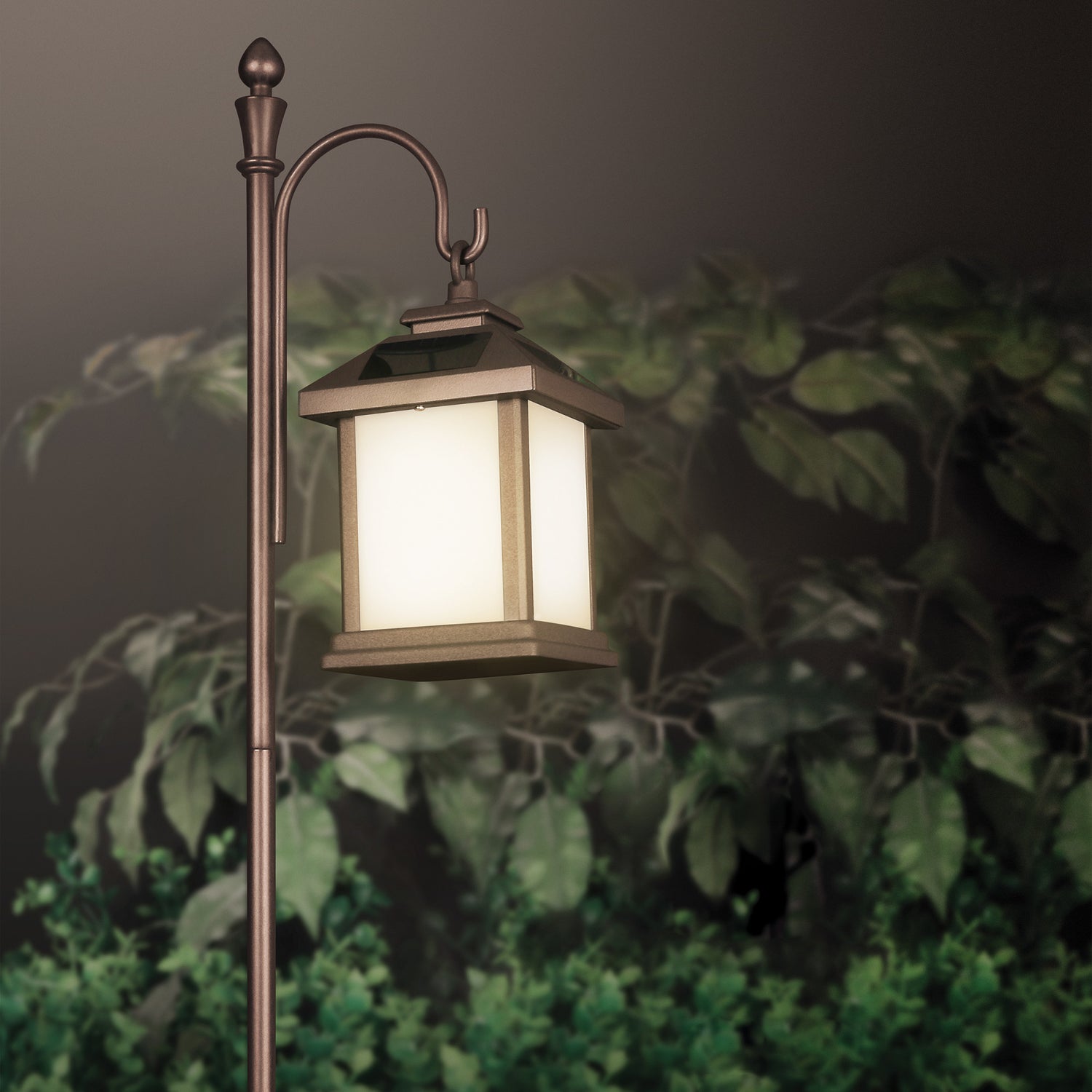 OneSync Landscape LED Square Solar Lantern