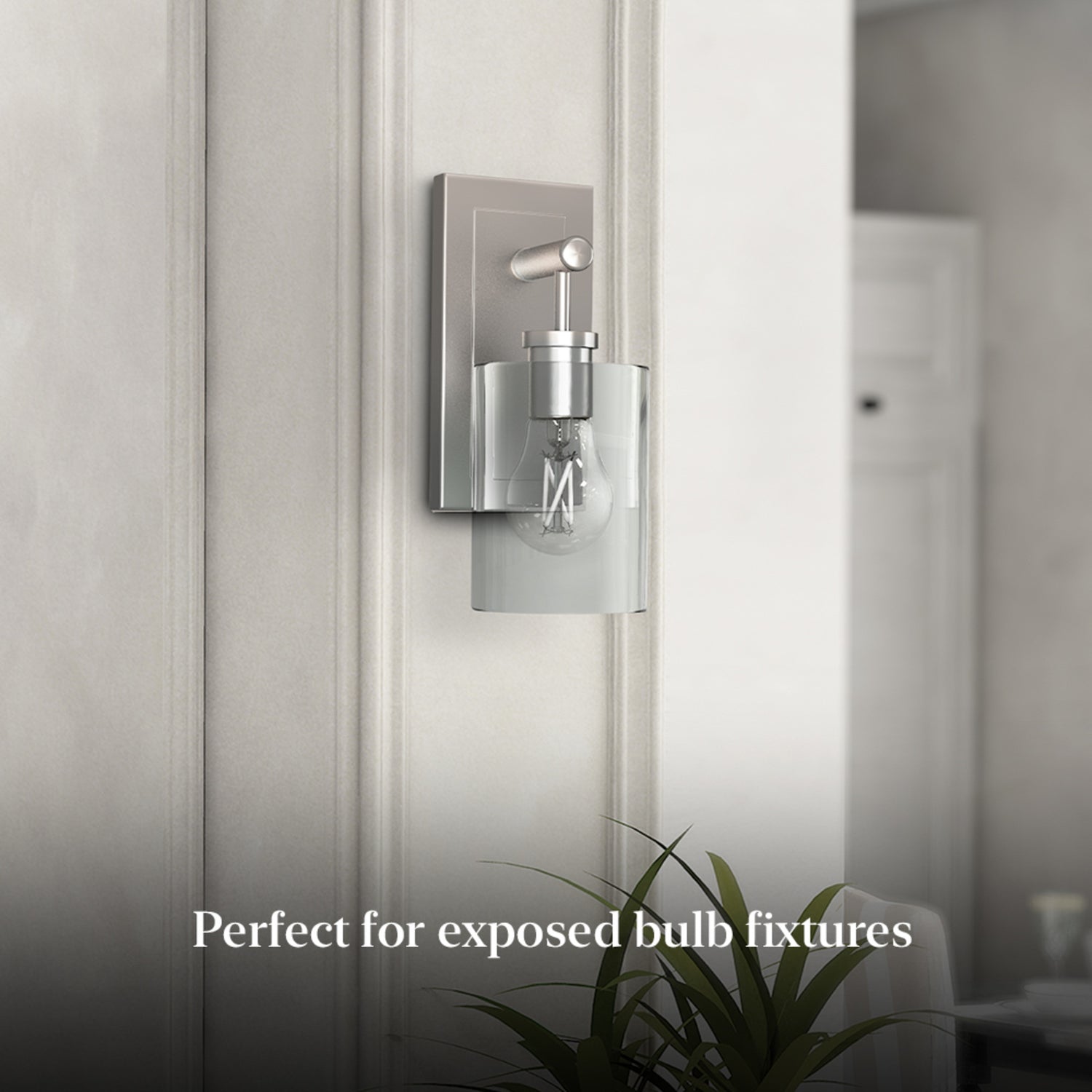 8.3W (60W Replacement) True White (3500K) A15 E26 Base Exposed White Filament LED Light Bulb (2-Pack)