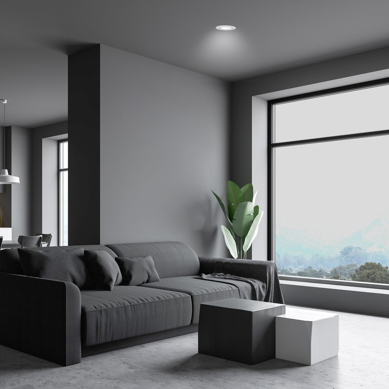 5/6 in. 75W Replacement Daylight (5000K) Baffle Trim LED Recessed Downlight (6-Pack)