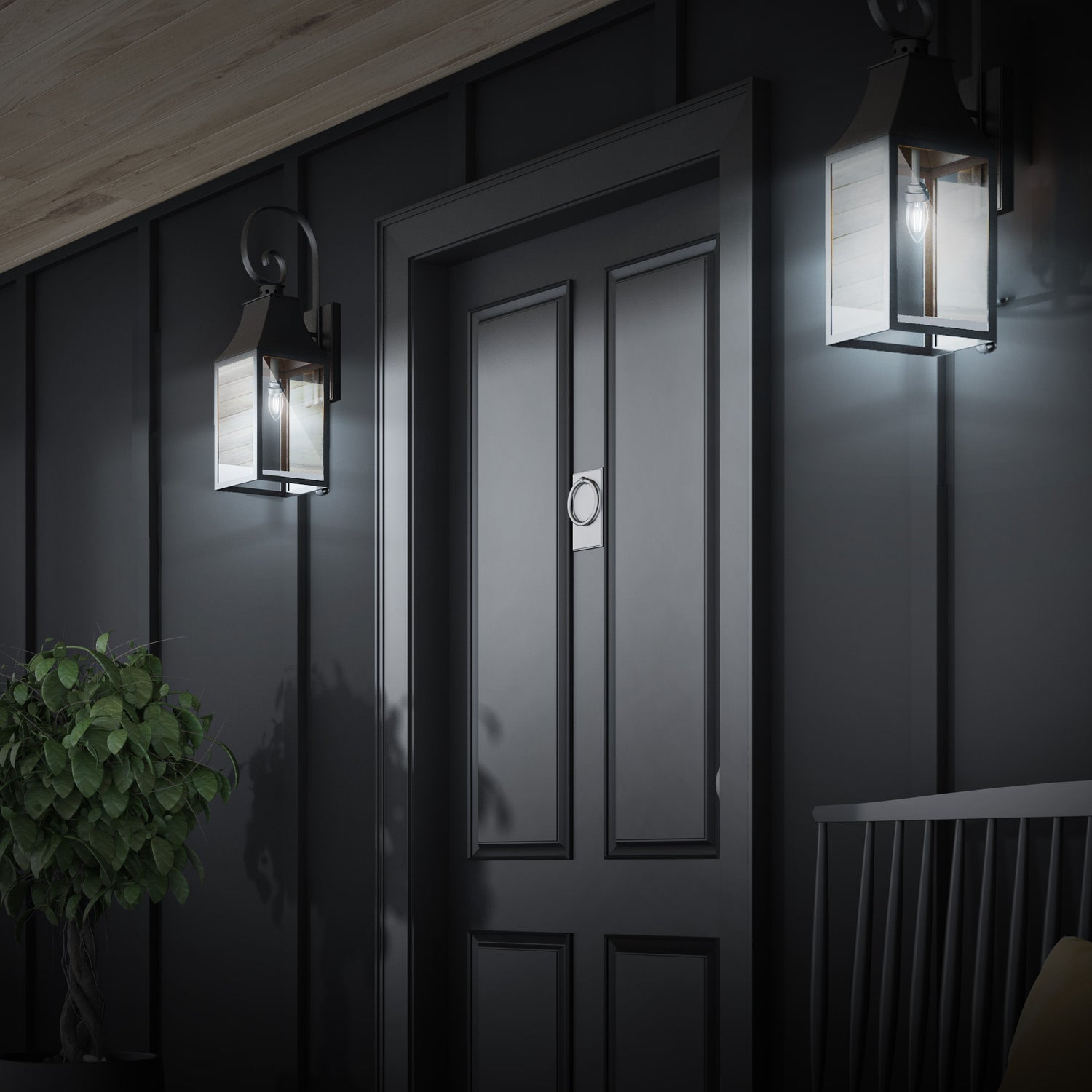 5.5W (60W Equivalent) True White (3500K) E26 Base B10 Torpedo Tip White Filament LED Bulb (3-Pack)