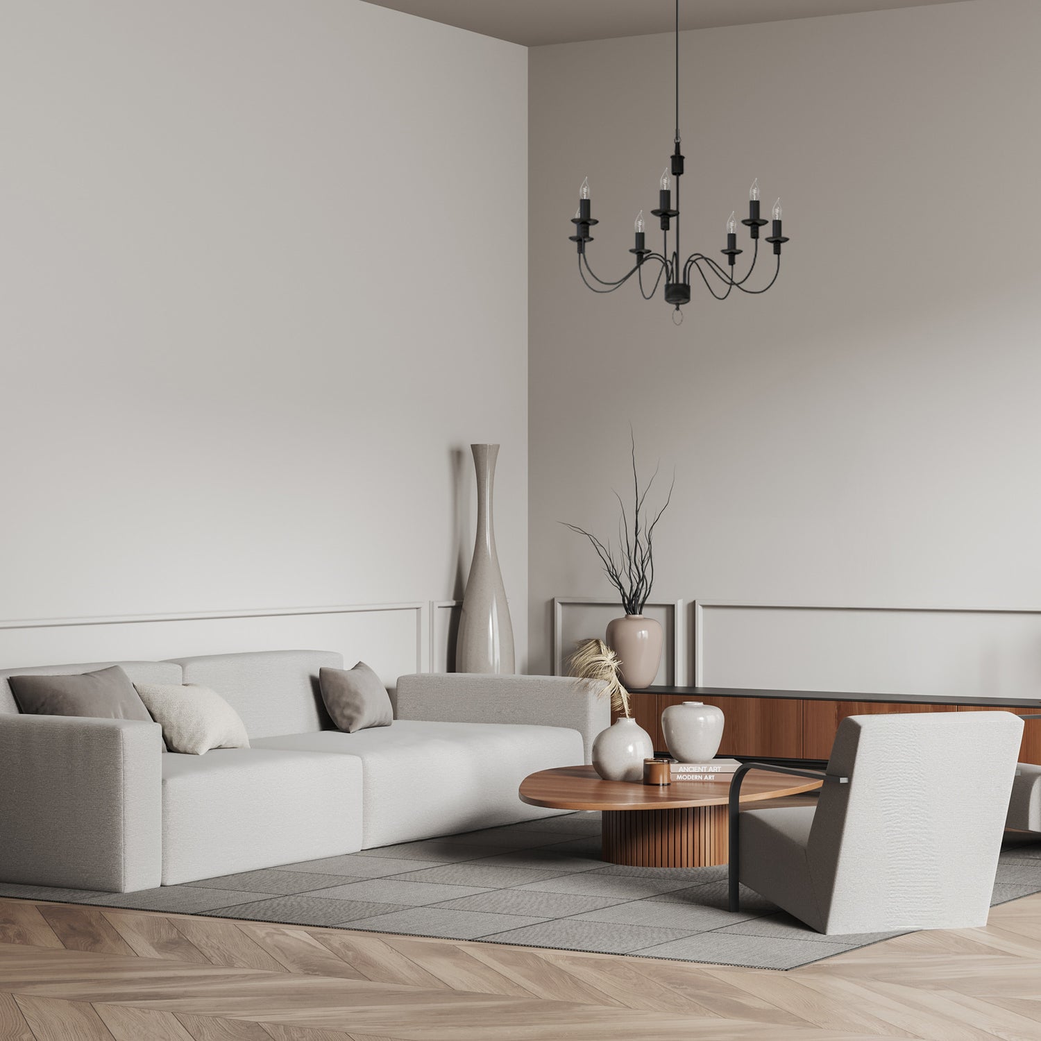 2.2W (25W Replacement) True White (3500K) E12 Base BA10 Flame Tip White Filament LED Bulb (3-Pack)