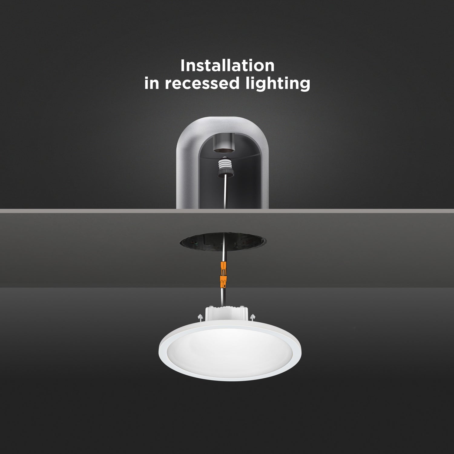 5 in. Round 7.2W (50W Replacement) Selectable White Dimmable LED Flat Panel Ceiling Downlight, White