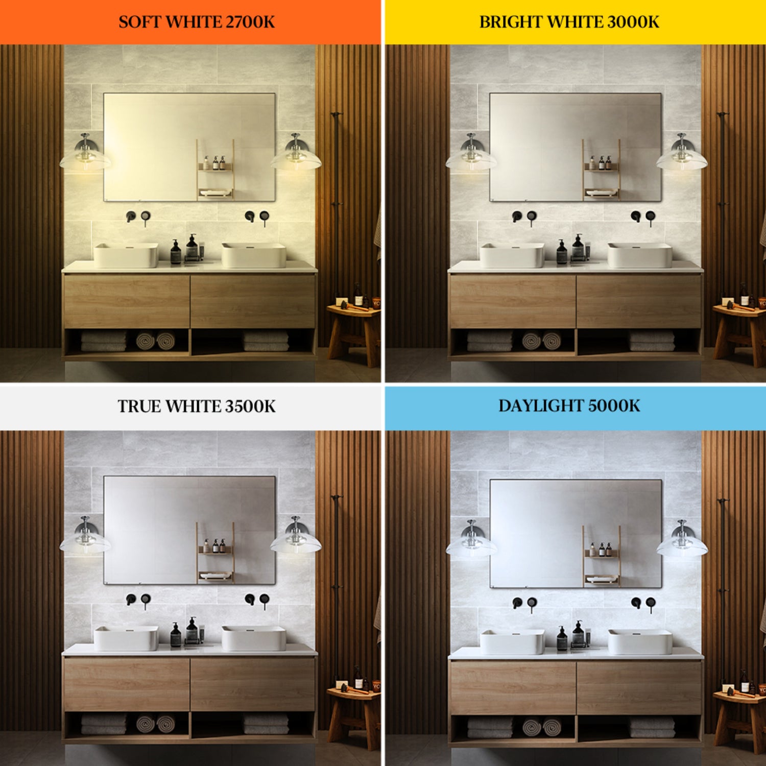 5.5W (60W Equivalent) True White (3500K) G16 1/2 Globe Shape (E26 Base) Exposed White Filament LED Bulb (2-Pack)