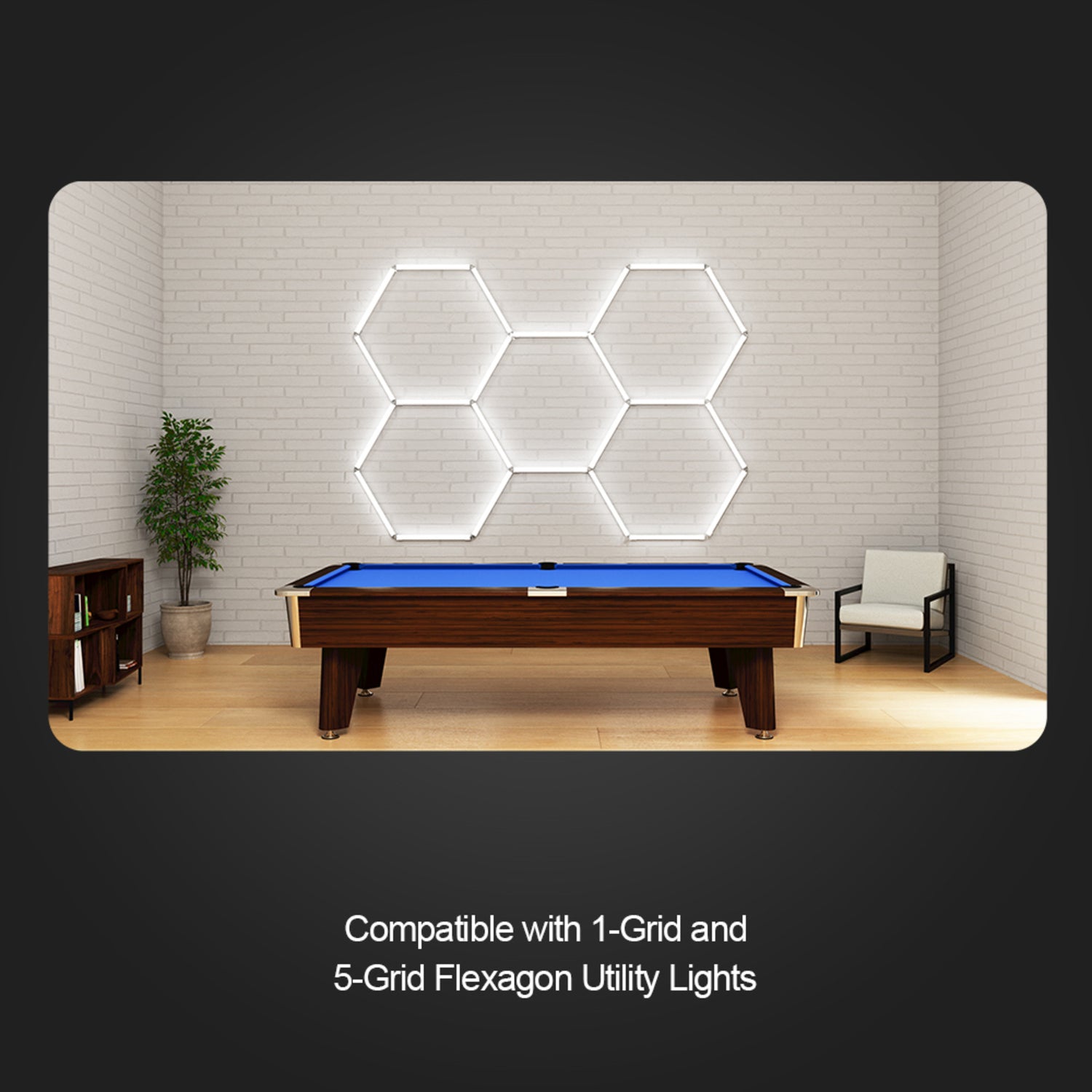 3 Grid Flexagon LED Utility Light