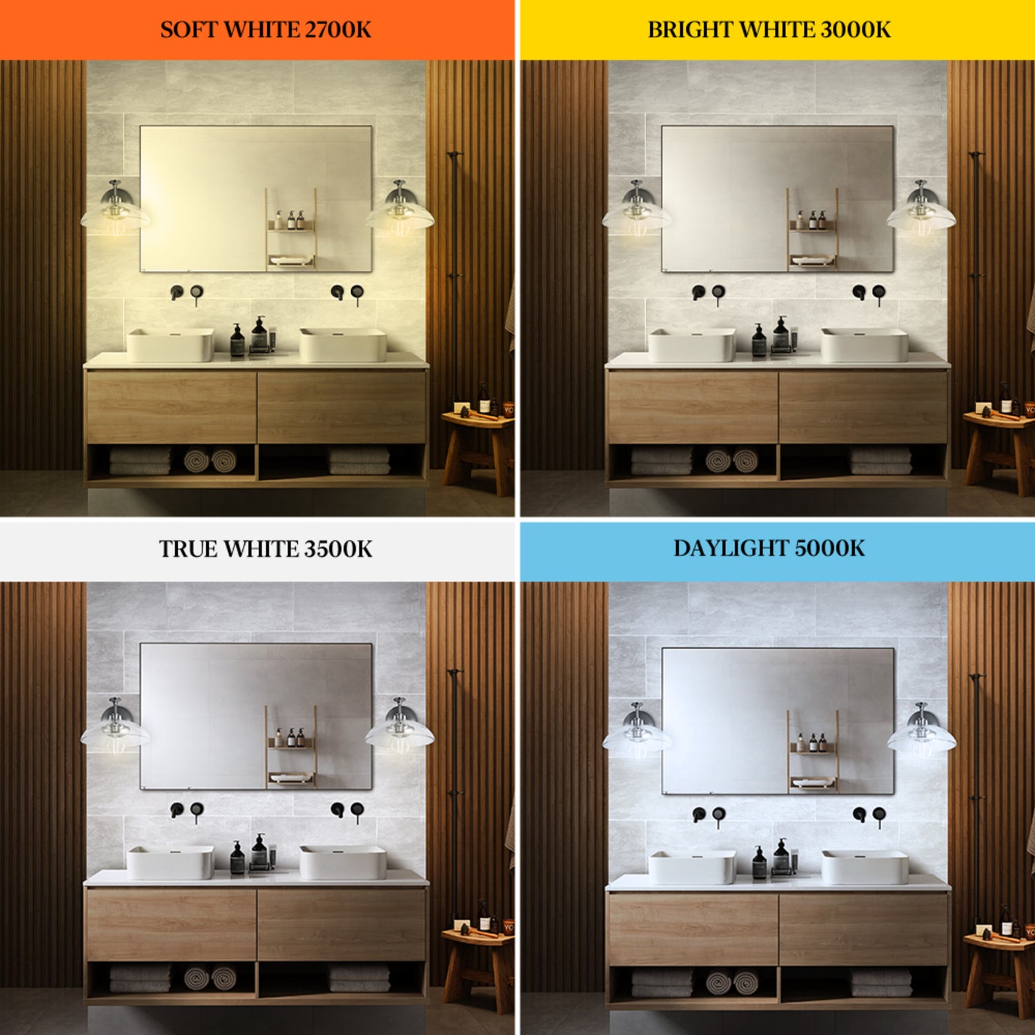 5.5W (60W Replacement) True White (3500K) Globe Shape (E26 Base) Exposed White Filament LED Bulb (3-Pack)