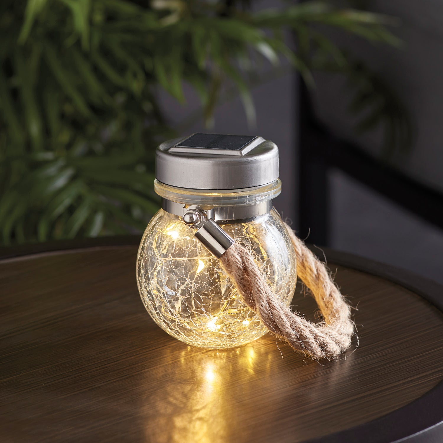 3 in. Solar Powered Fairy Jar Light