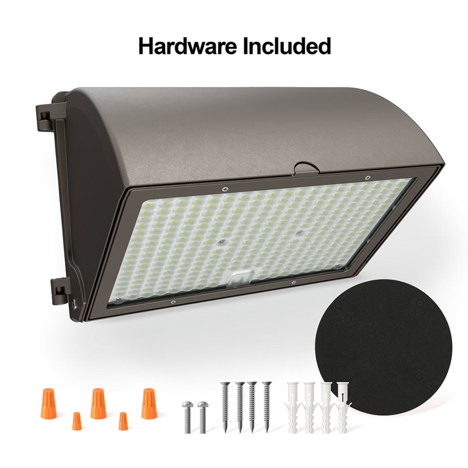 18,000 Max Selectable Lumen 3CCT Adjustable White Beam Angle Adjustable Bronze Wall Pack Light