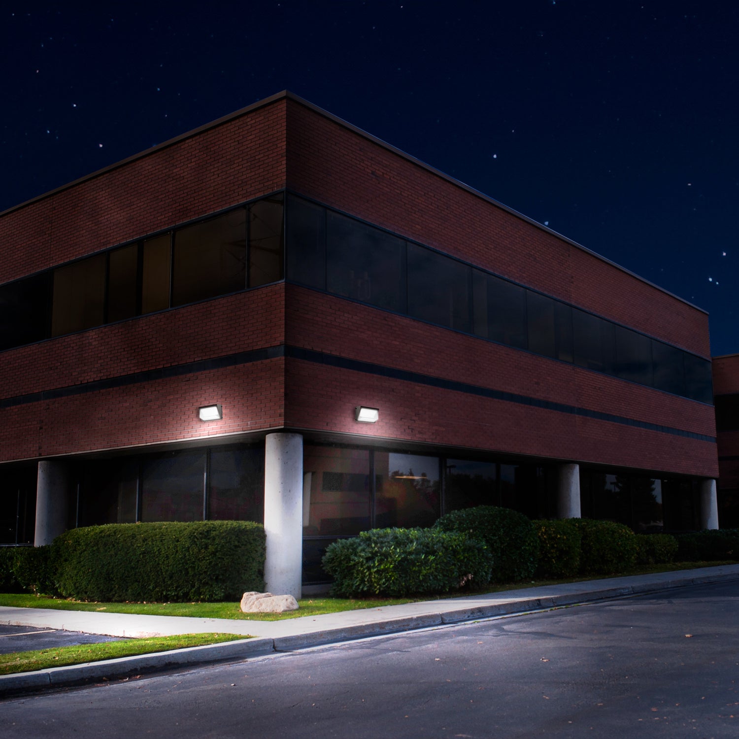 8000/6000/4000 Lumens Adjustable White Commercial Wall Pack Light