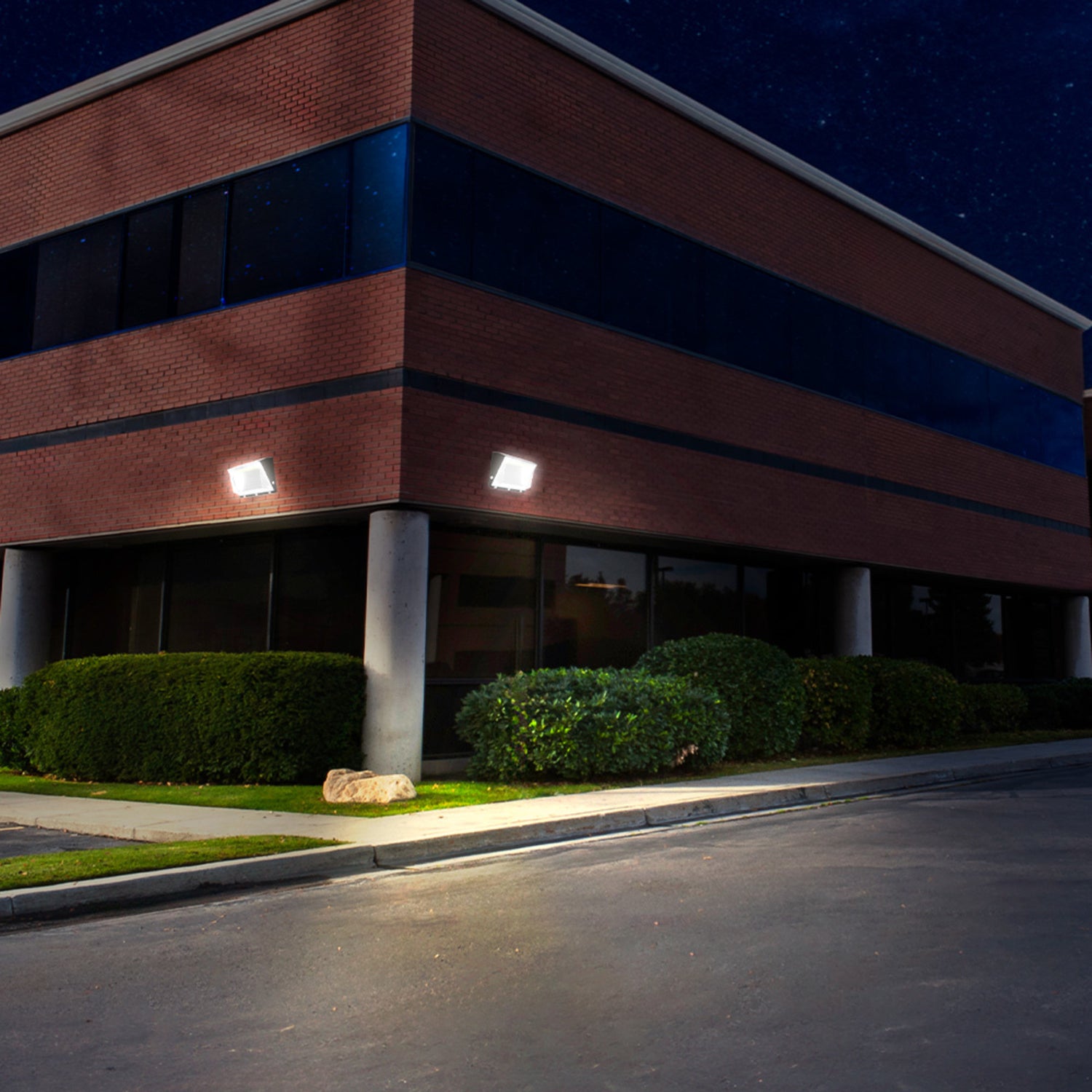 7000 Lumen 4000K Dusk to Dawn LED Wall Pack Light (2-Pack)