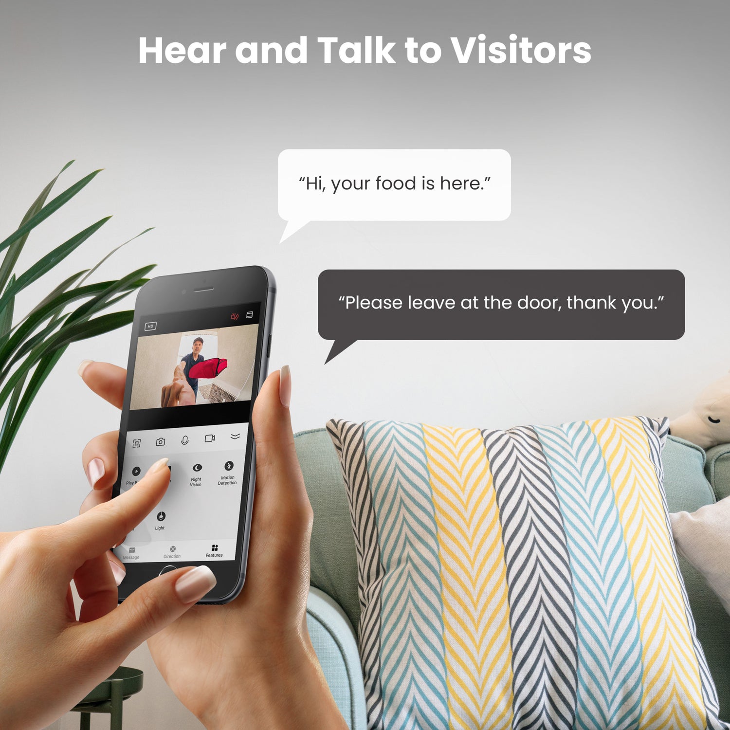 Wired AI Smart Camera Doorbell